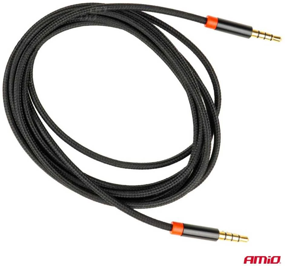 AUX kabelis Mini Jack–Jack 3,5 mm 200 cm AMIO-03270