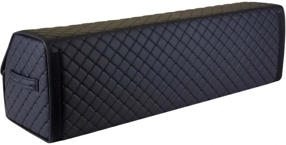 Bagažinės daiktadėžė EVAtech ECO XXL 30x30x100 cm - juoda / juodi kraštai / juodos siūlės / raudonas vidus