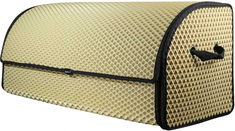 Bagažinės daiktadėžė EVAtech PRO L 32x75x30 cm - smėlio / juodi kraštai