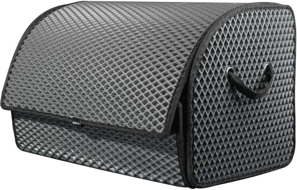 Bagažinės daiktadėžė EVAtech PRO M 32x50x30 cm - pilka / juodi kraštai