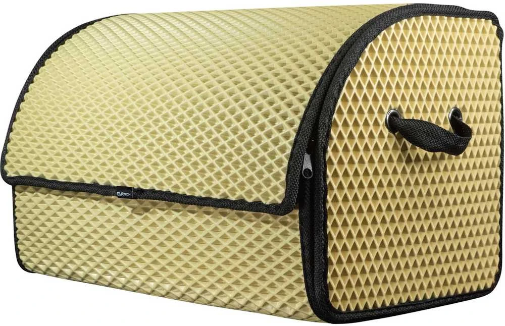 Bagažinės daiktadėžė EVAtech PRO M 32x50x30 cm - smėlio / juodi kraštai