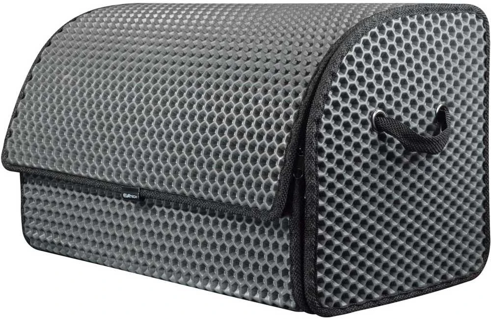 Bagažinės daiktadėžė EVAtech PRO M 32x50x30 cm - pilka / juodi kraštai