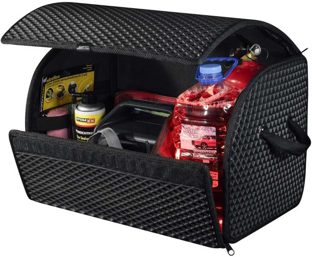 Bagažinės daiktadėžė EVAtech PRO M 32x50x30 cm - juoda / juodi kraštai