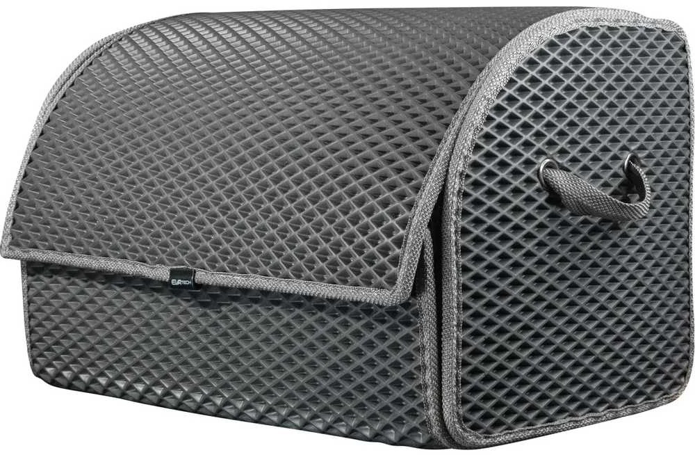 Bagažinės daiktadėžė EVAtech PRO M 32x50x30 cm - pilka / pilki kraštai