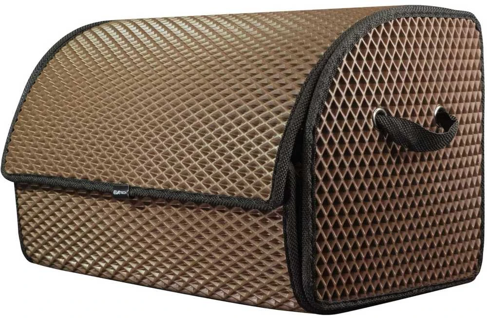 Bagažinės daiktadėžė EVAtech PRO M 32x50x30 cm - ruda / juodi kraštai