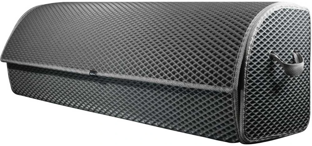 Bagažinės daiktadėžė EVAtech PRO XL 32x100x30 cm - pilka / pilki kraštai