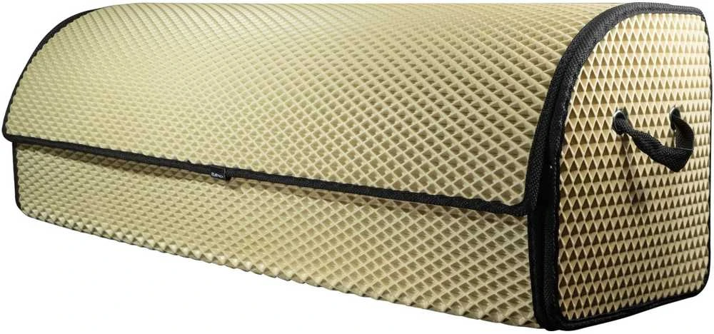 Bagažinės daiktadėžė EVAtech PRO XL 32x100x30 cm - smėlio / juodi kraštai