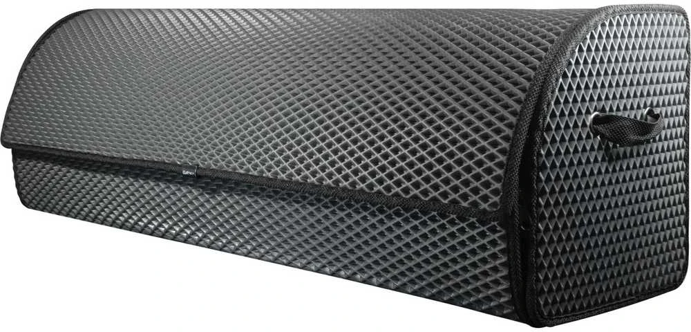 Bagažinės daiktadėžė EVAtech PRO XL 32x100x30 cm - pilka / juodi kraštai