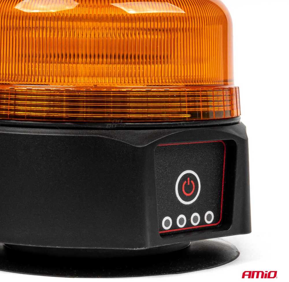 Belaidė LED įspėjamoji lempa R65 R10 12V 24V AMIO-03931