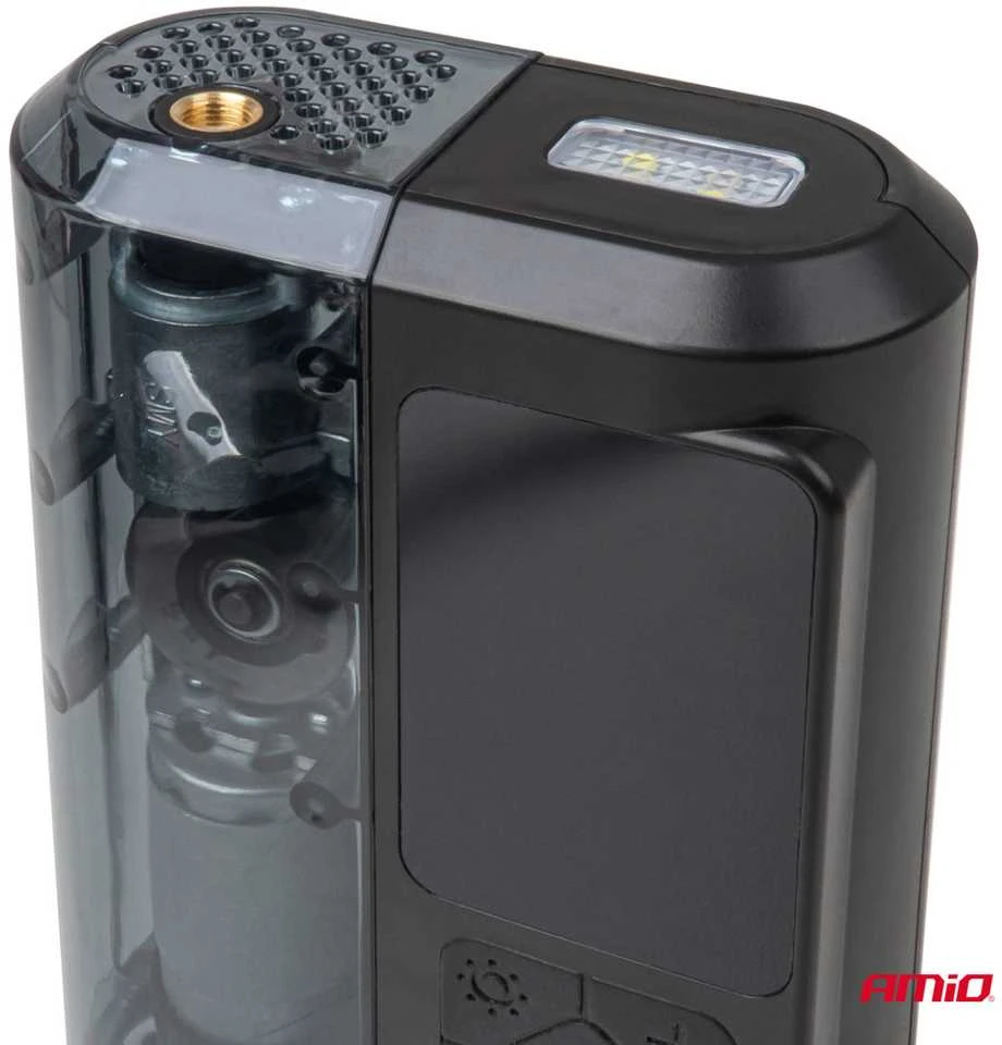 Belaidis automobilinis kompresorius 40 W su LED, powerbank ir USB-C, AMIO-04378