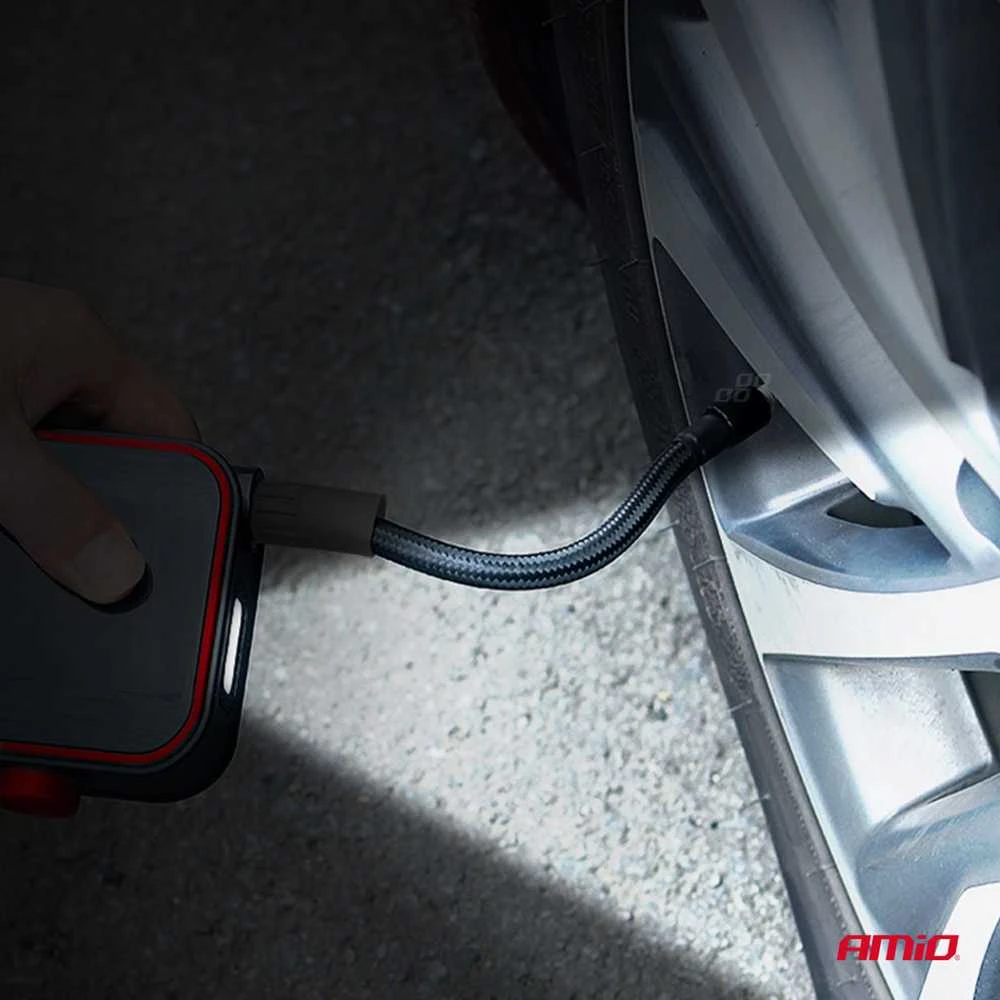 Belaidis automobilinis kompresorius 40W su powerbank AMIO-03690