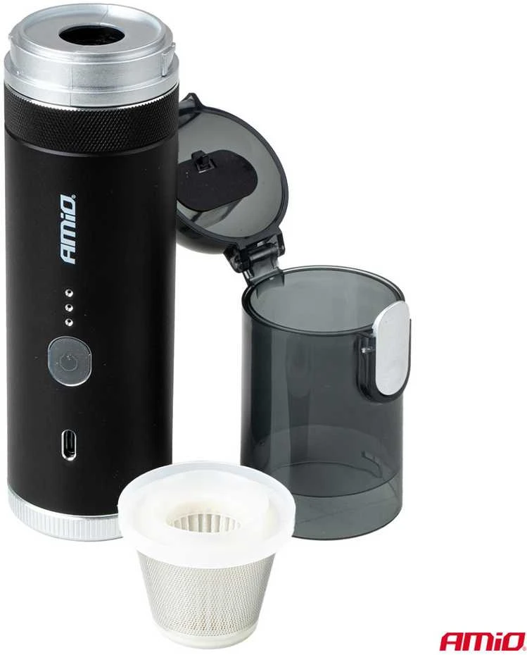 Dulkių siurblys Belaidis automobilinis siurblys su pompos funkcija 100W 20 kPa USB-C AMIO-04785