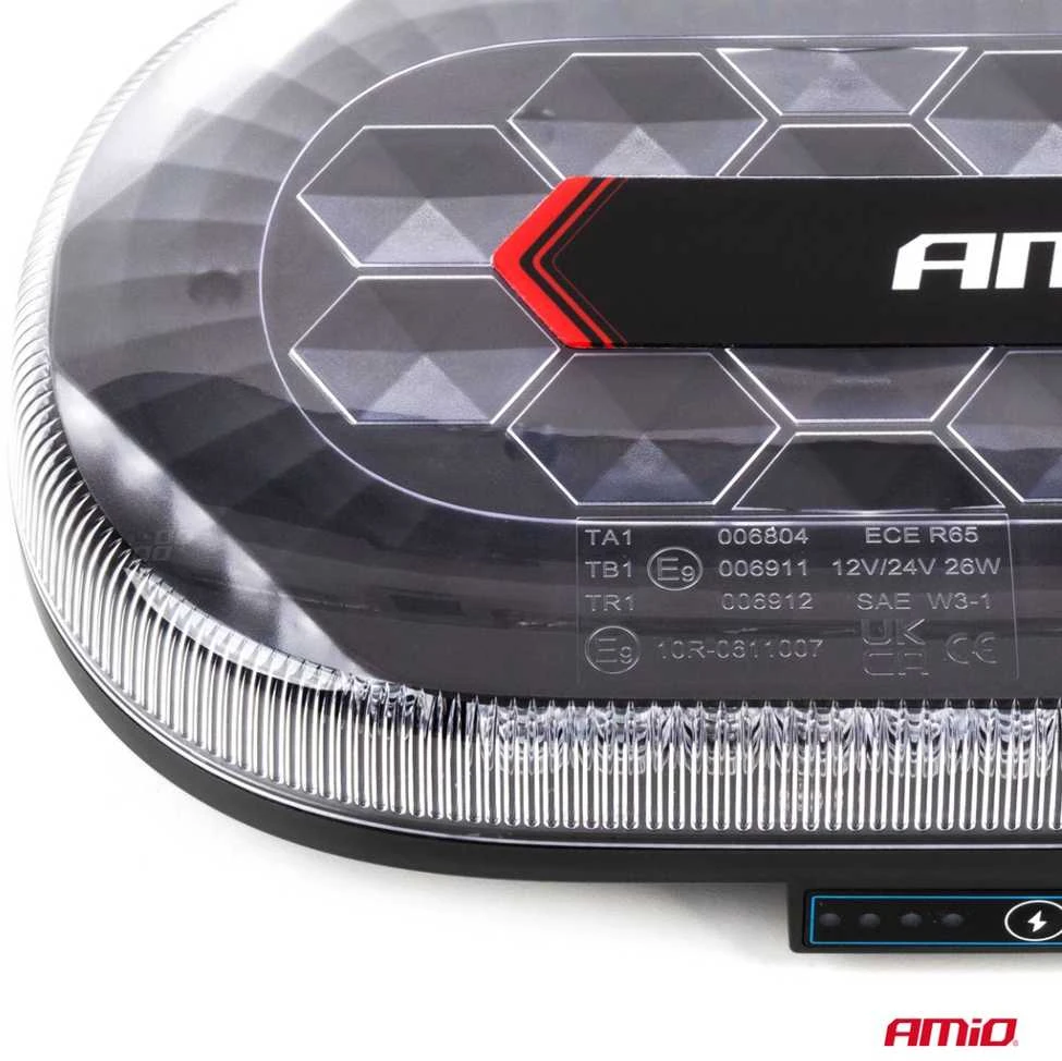 Belaidis LED šviestuvas su pulteliu R65 R10 26W 12/24V AMIO-04369
