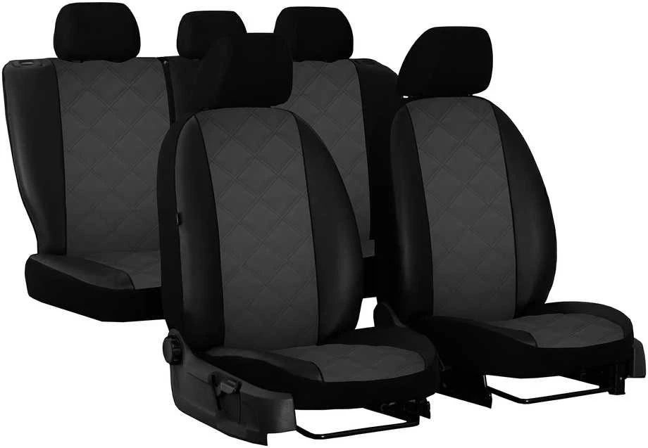 COMFORT sėdynių užvalkalai (eko oda) Mitsubishi Grandis 2003-2011m. (priekinės sėdynės) 1+1
