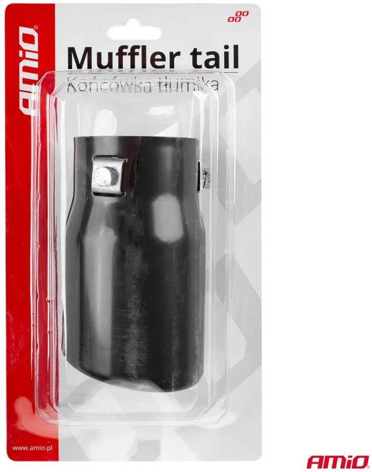 Duslintuvo antgalis 43-62 mm, nerūdijančio plieno, juodas, AMIO-01317