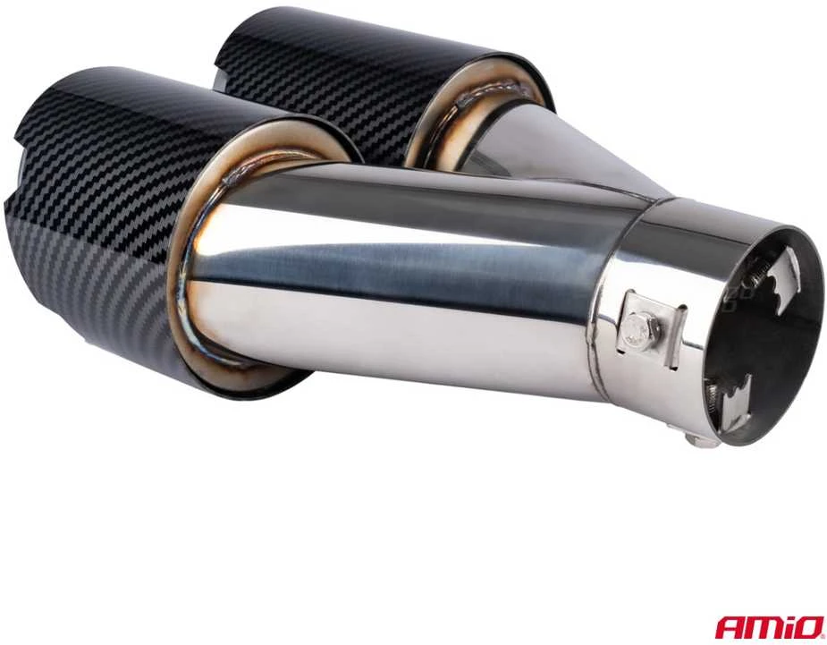 Duslintuvo antgalis 32-52 mm, nerūdijančio plieno, carbon, dvigubas, dešinysis, AMiO‑04070