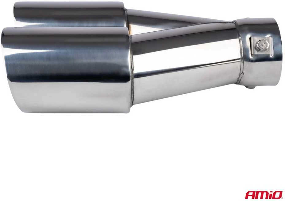 Duslintuvo antgalis 32-52 mm, nerūdijančio plieno, dvigubas, chromuotas AMiO-04062