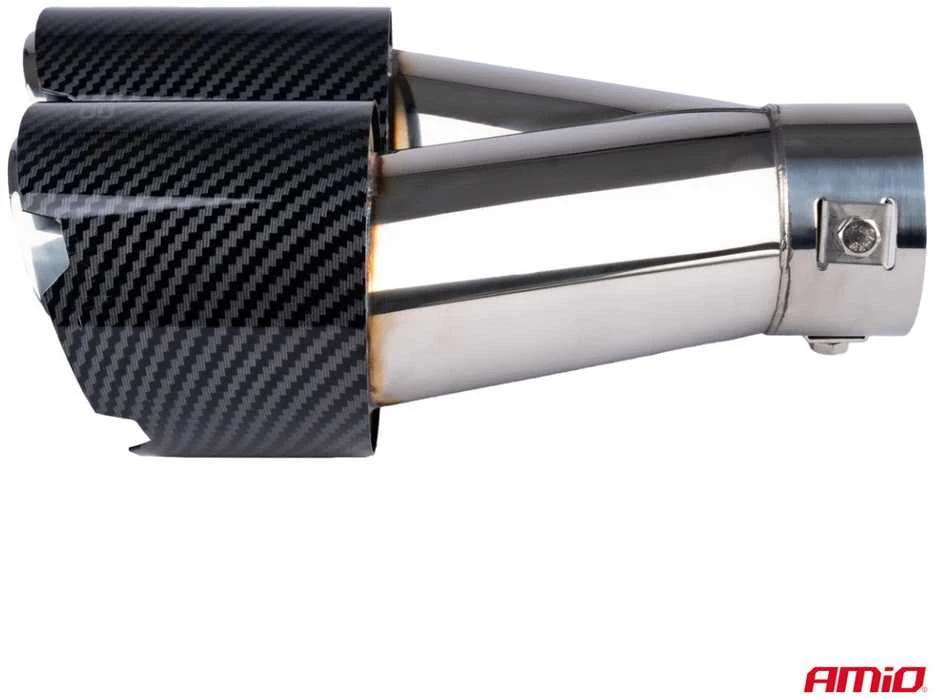 Duslintuvo antgalis 32-52 mm, nerūdijančio plieno, carbon, dvigubas, dešinysis, AMiO‑04070