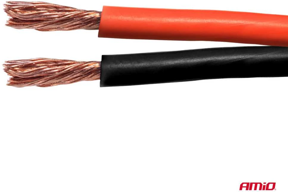 Dvejų gyslų CCA kabelis, 2x1.5mm² 100m 7.5A AMIO-04459