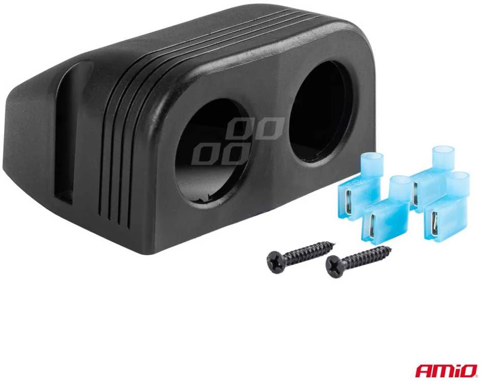 Dviejų angų išorinė USB panelės dėžutė MOD-16 AMiO-02866
