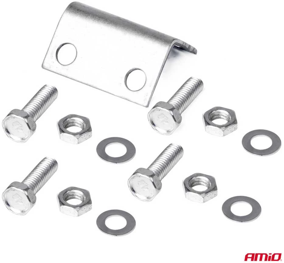 Dvigubas garso signalas – 150 dB, chromuotas, 12-24V, AMIO-03617