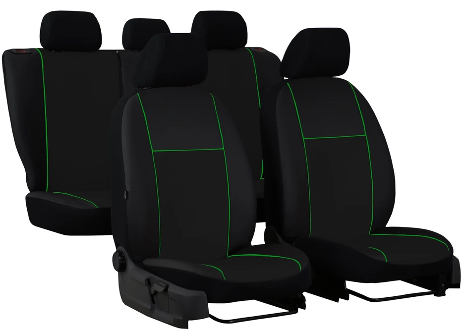 ECO LINE sėdynių užvalkalai (eko oda) Peugeot Partner III 2018-2026m. (5 atskiros sėdynės)