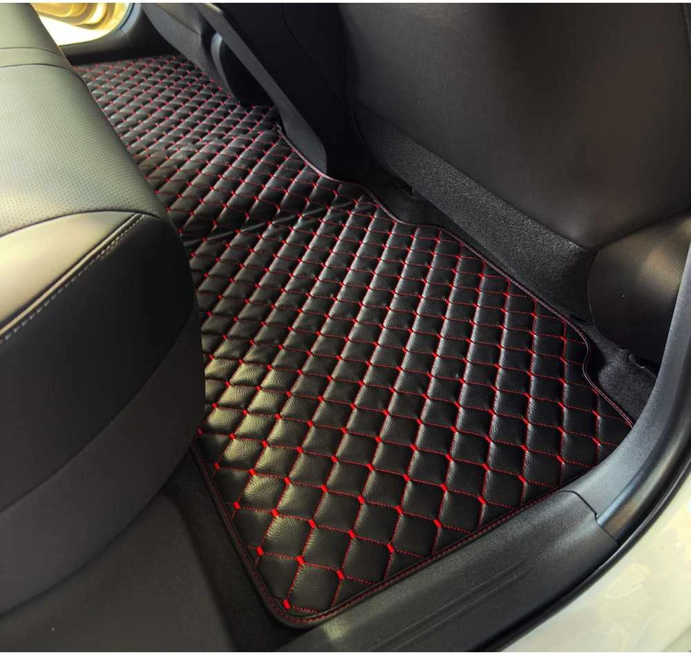 Eko odos kilimėliai QuiltyMats ACURA RSX 2001-2006m. (Juoda / raudonos siūlės)