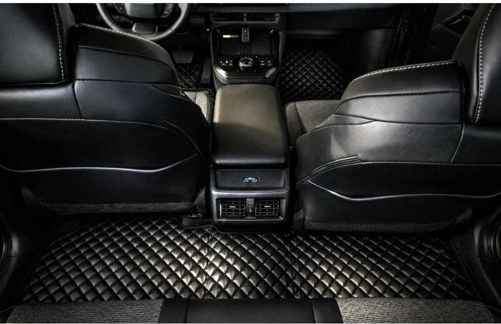 Eko odos kilimėliai QuiltyMats ALFA Romeo 159 2005-2011m. (Juoda / juodos siūlės)