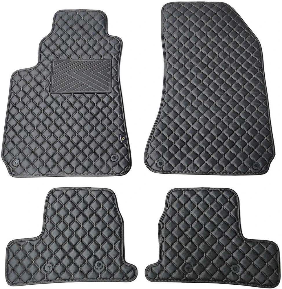 Eko odos kilimėliai QuiltyMats ALFA Romeo BRERA 2005-2010m. (Juoda / juodos siūlės)