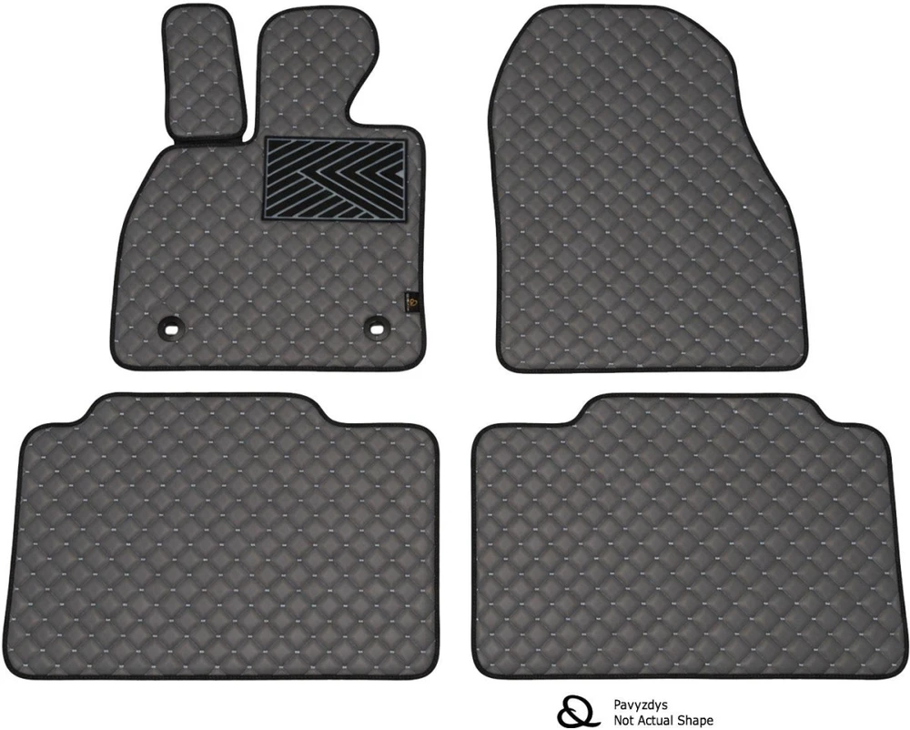 Eko odos kilimėliai QuiltyMats AUDI A3 2003-2012m. (Pilka / pilkos siūlės)