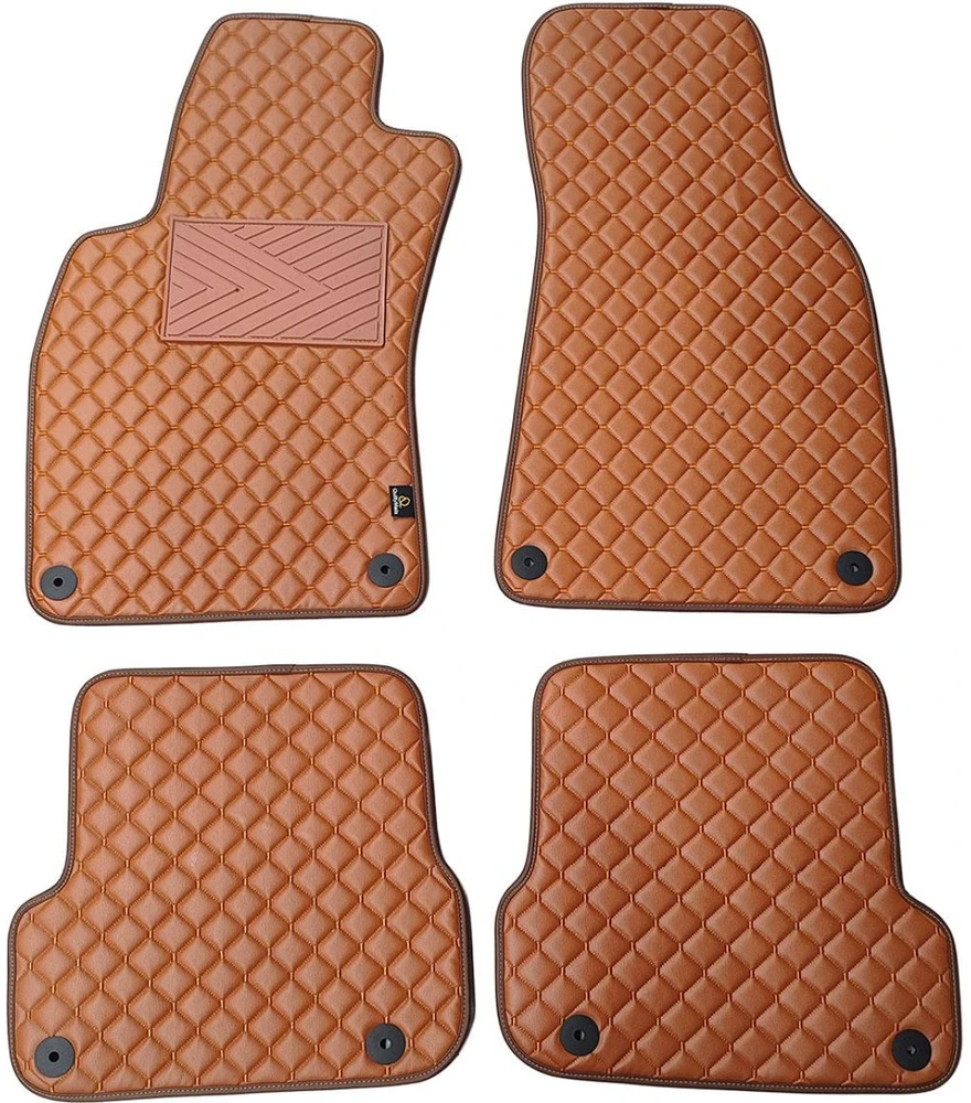 Eko odos kilimėliai QuiltyMats AUDI A6 2006-2011m. (C6) (Ruda / rudos siūlės)