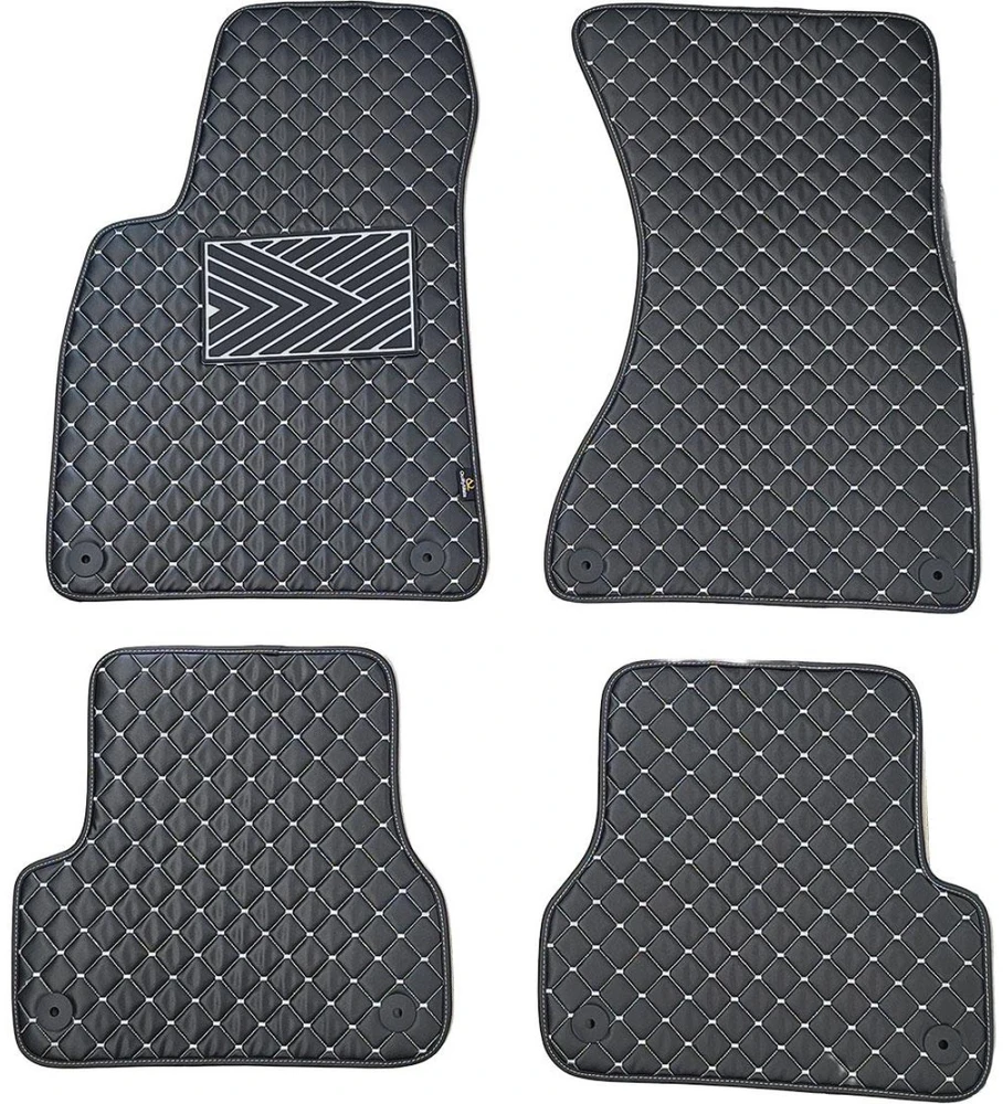 Eko odos kilimėliai QuiltyMats AUDI A6 2011-2018m. (C7) (Juoda / pilkos siūlės)