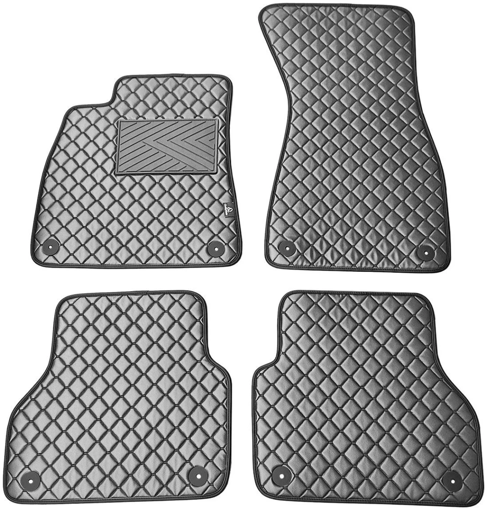 Eko odos kilimėliai QuiltyMats AUDI A6 2018-2025m. (C8) (Pilka / pilkos siūlės)