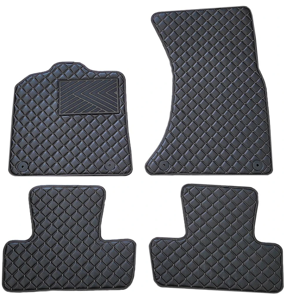 Eko odos kilimėliai QuiltyMats AUDI Q5 2008-2016m. (Juoda / juodos siūlės)