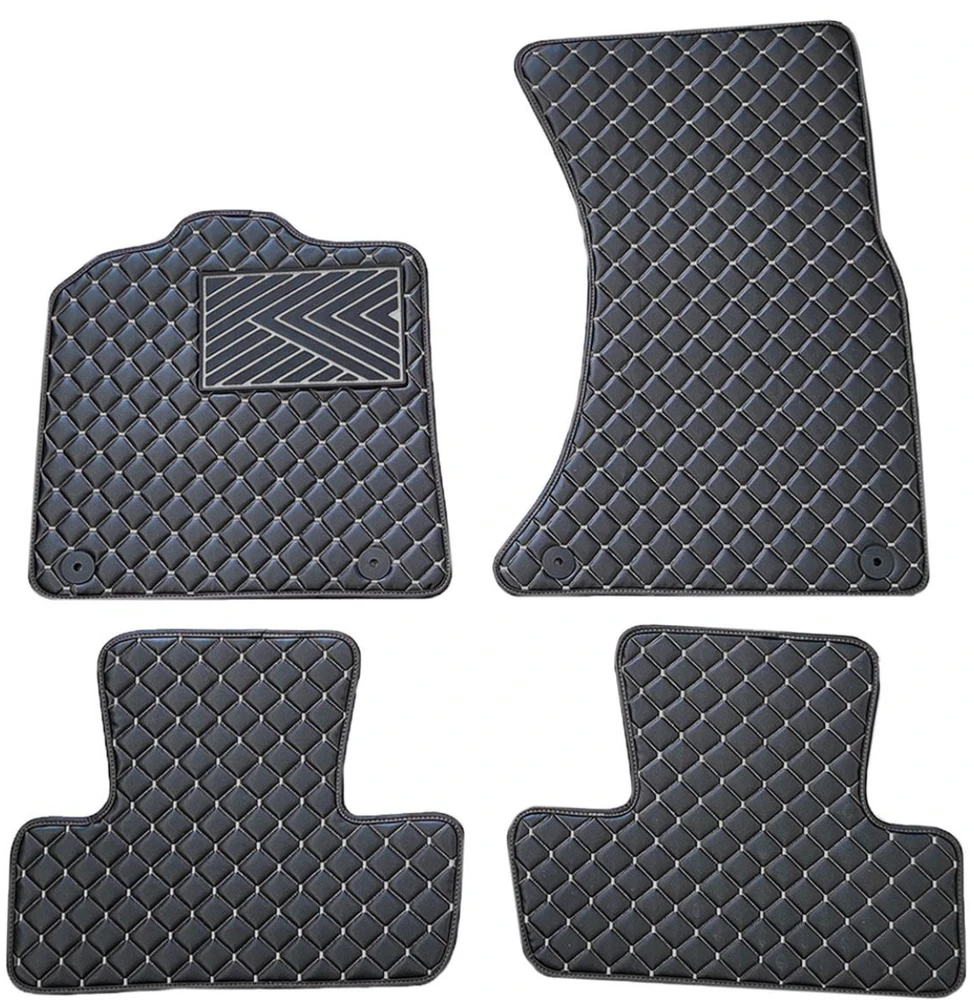 Eko odos kilimėliai QuiltyMats AUDI Q5 2008-2016m. (Juoda / pilkos siūlės)