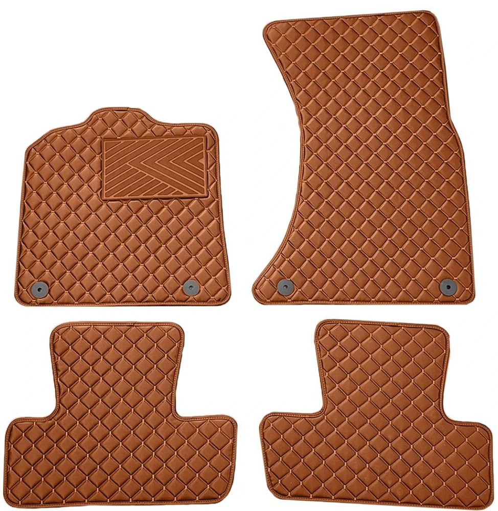Eko odos kilimėliai QuiltyMats AUDI Q5 2008-2016m. (Ruda / rudos siūlės)