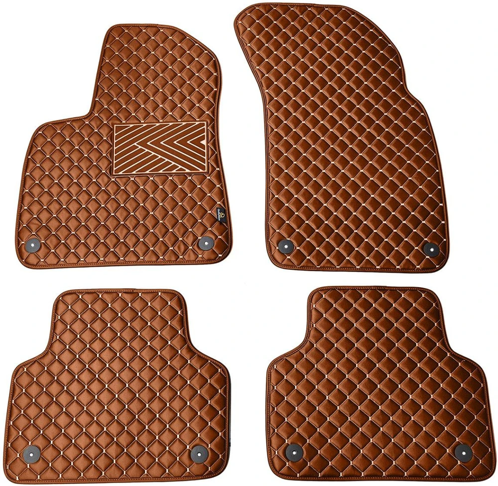 Eko odos kilimėliai QuiltyMats AUDI Q7 nuo 2015m. (Ruda / rudos siūlės)