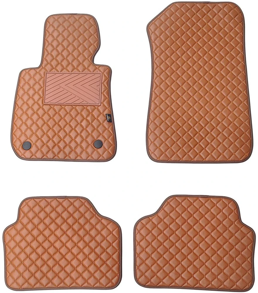 Eko odos kilimėliai QuiltyMats BMW 3 ser. 2005-2012m. (E90/E91) (Ruda / rudos siūlės)