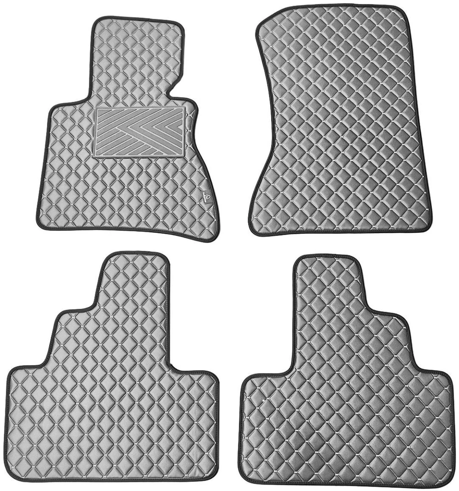 Eko odos kilimėliai QuiltyMats BMW X3 2003-2010m. (E83) (Pilka / pilkos siūlės)