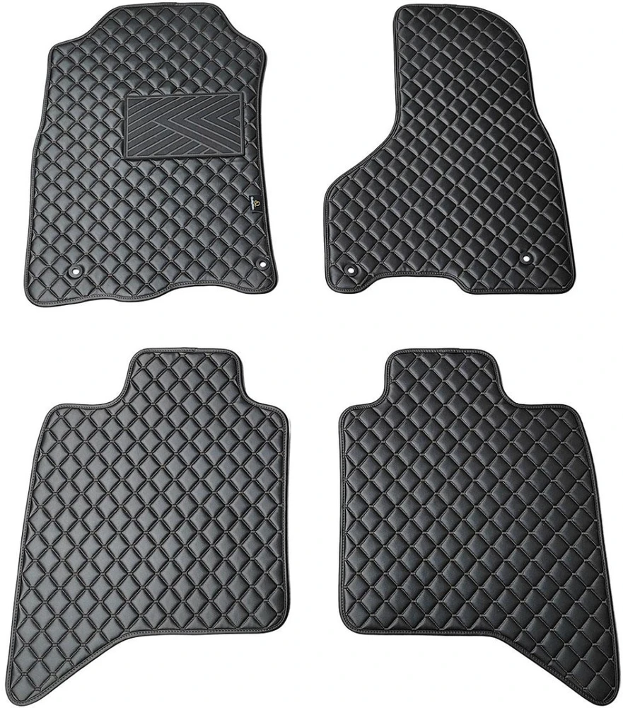 Eko odos kilimėliai QuiltyMats DODGE RAM 2009-2019m. (Juoda / juodos siūlės)