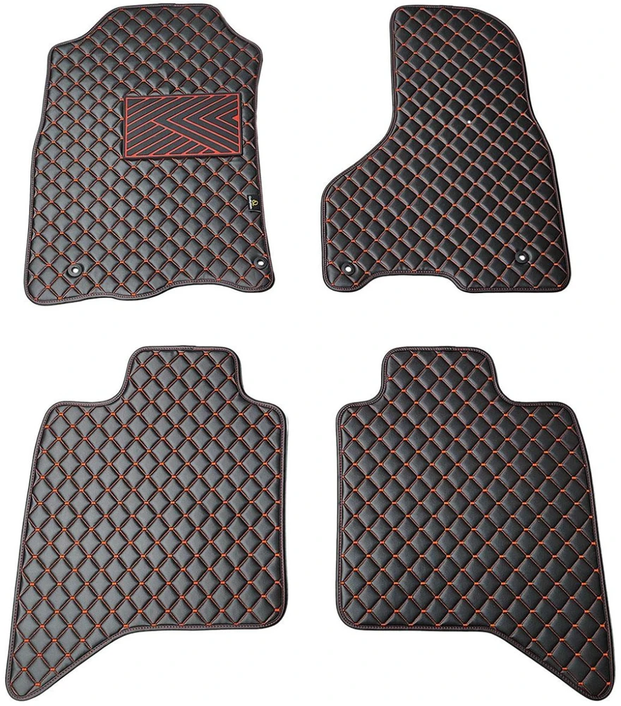 Eko odos kilimėliai QuiltyMats DODGE RAM 2009-2019m. (Juoda / raudonos siūlės)
