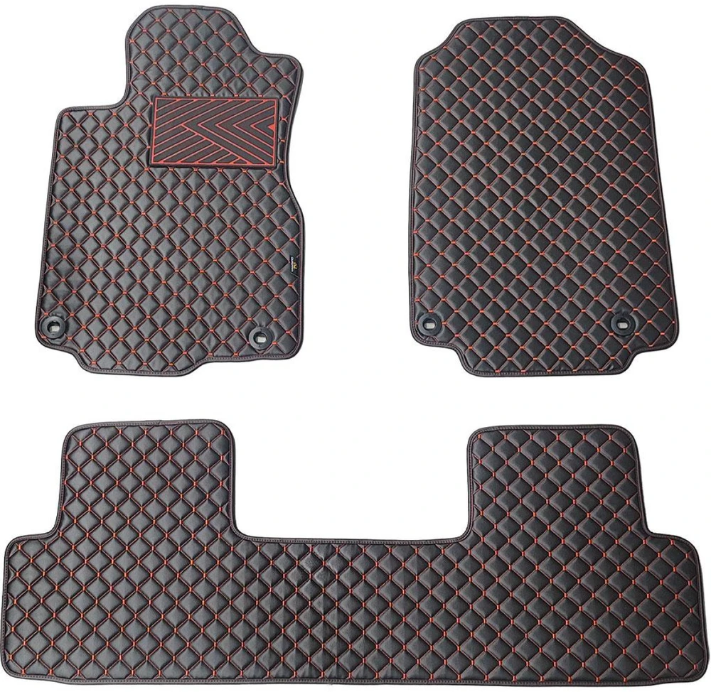 Eko odos kilimėliai QuiltyMats HONDA CR-V 2012-2016m. (USA) (Juoda / raudonos siūlės)
