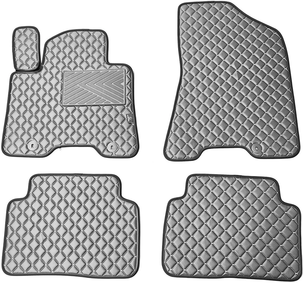 Eko odos kilimėliai QuiltyMats HYUNDAI TUCSON 2015-2021m. (3 karta (TL)) (Pilka / pilkos siūlės)