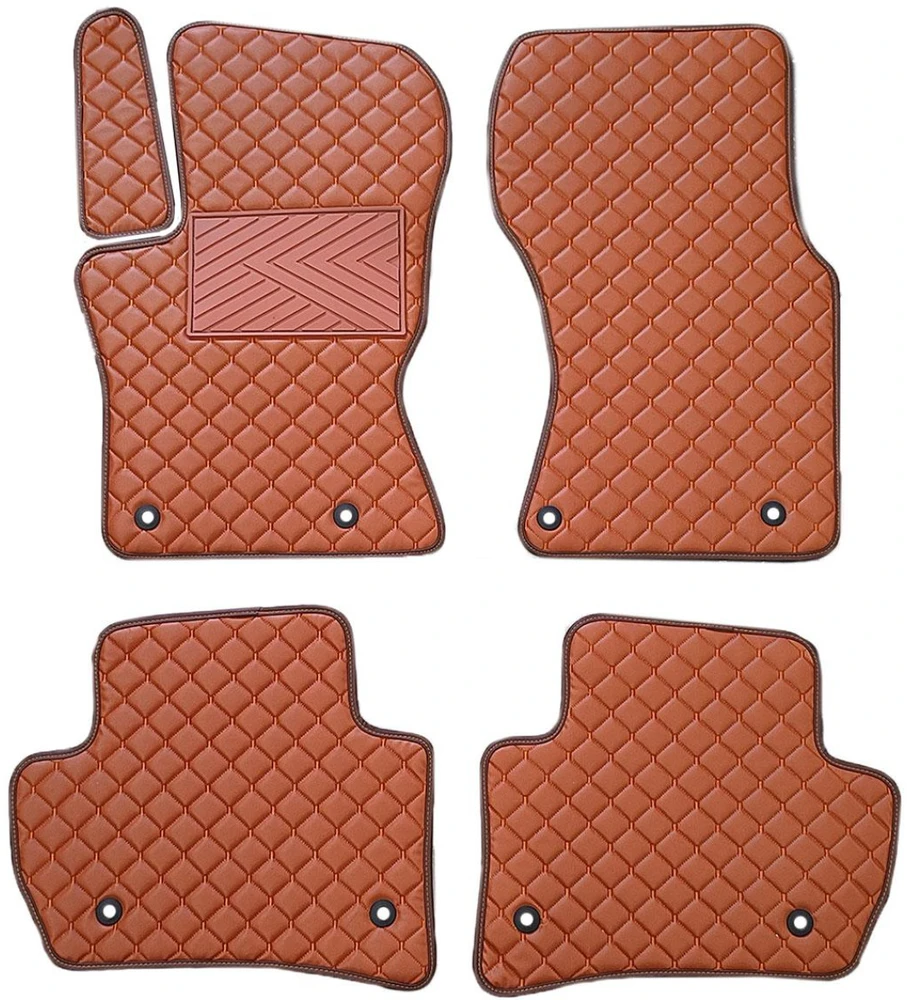 Eko odos kilimėliai QuiltyMats JAGUAR F-PACE 2016-2025m. (Ruda / rudos siūlės)