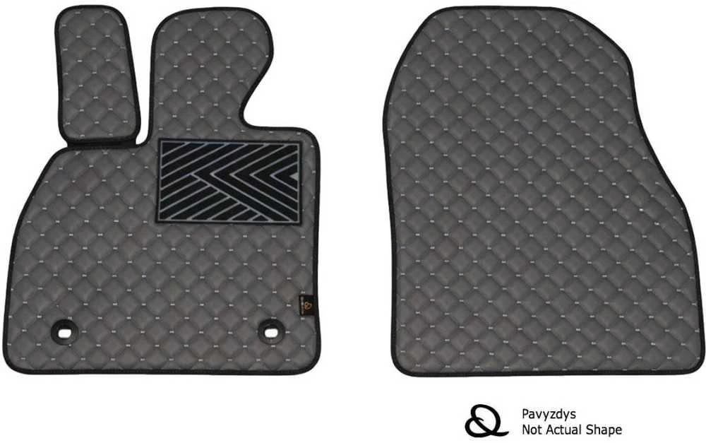 Eko odos kilimėliai QuiltyMats JAGUAR F-TYPE 2013-2020m. (Coupe) (Pilka / pilkos siūlės)