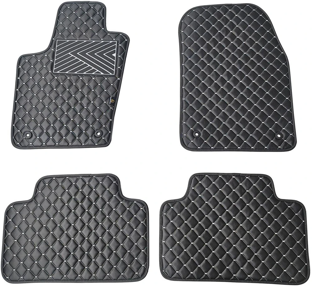 Eko odos kilimėliai QuiltyMats JEEP GRAND CHEROKEE 2010-2020m. (Juoda / pilkos siūlės)