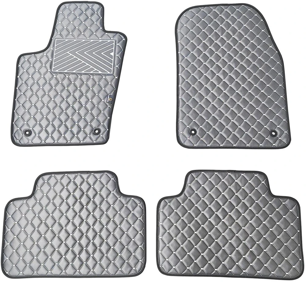 Eko odos kilimėliai QuiltyMats JEEP GRAND CHEROKEE 2010-2020m. (Pilka / pilkos siūlės)
