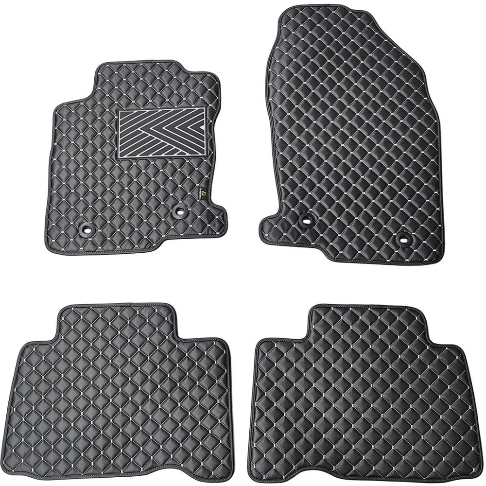 Eko odos kilimėliai QuiltyMats LEXUS NX 2014-2021m. (Juoda / pilkos siūlės)