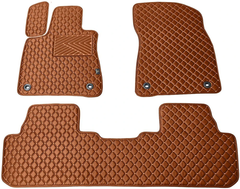 Eko odos kilimėliai QuiltyMats LEXUS RX 2015-2022m. (Ruda / rudos siūlės)