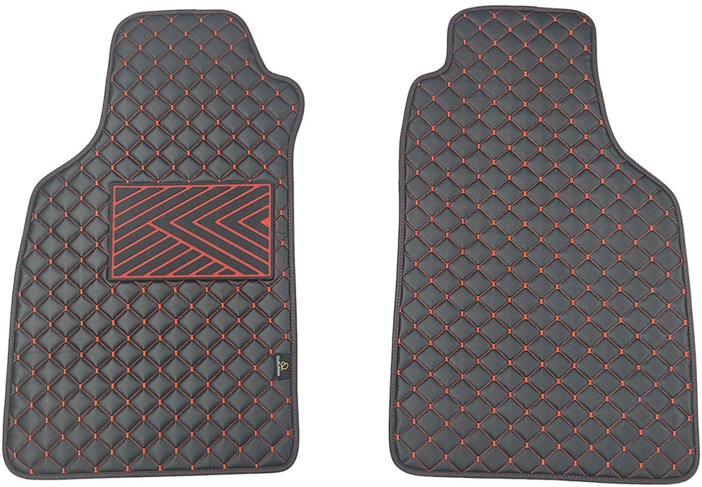 Eko odos kilimėliai QuiltyMats LIGIER JS50 nuo 2012m. (Juoda / raudonos siūlės)